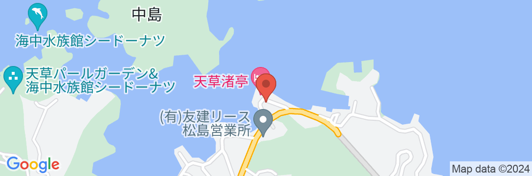 松島温泉 天草渚亭の地図