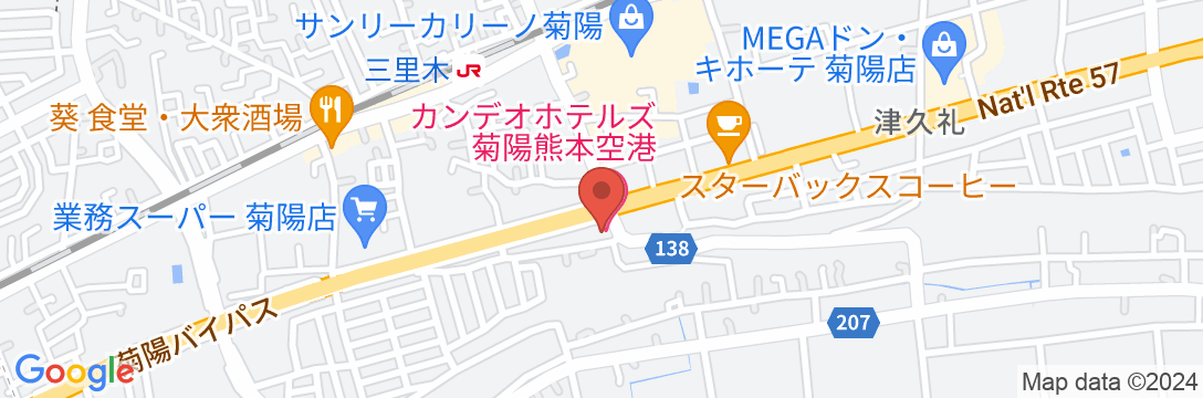 CANDEO HOTELS(カンデオホテルズ)菊陽熊本空港の地図