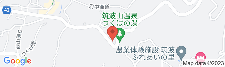 筑波山温泉 ホテル一望の地図