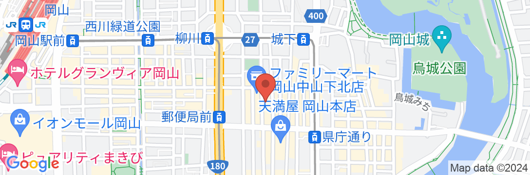 岡山ビューホテルの地図