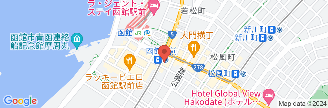 コンフォートホテル函館の地図