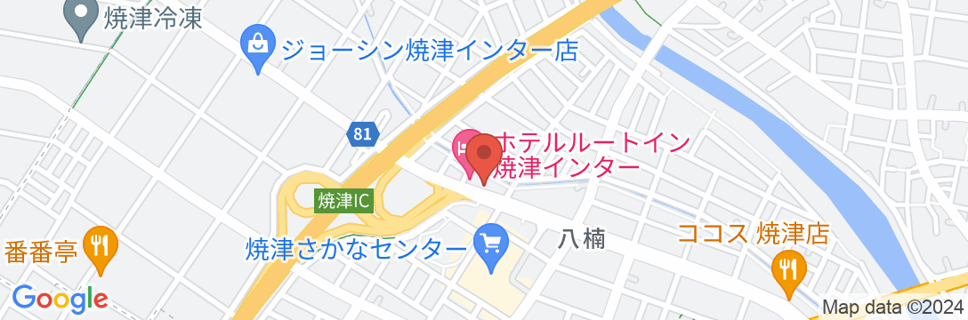 ホテルルートイン焼津インターの地図