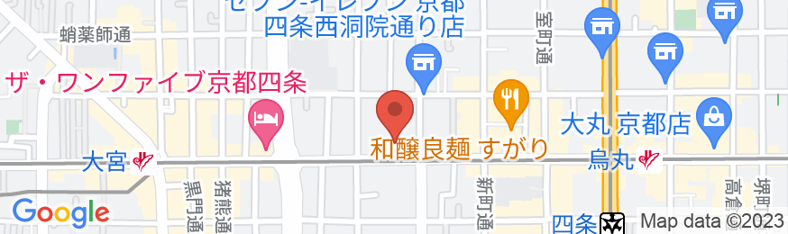 ホテルマイステイズ京都四条の地図