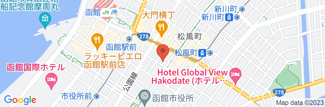 東横INN函館駅前大門の地図
