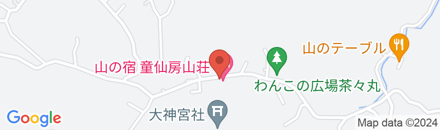 民宿 童仙房山荘の地図