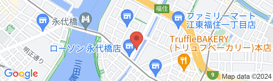 東横INN門前仲町永代橋の地図