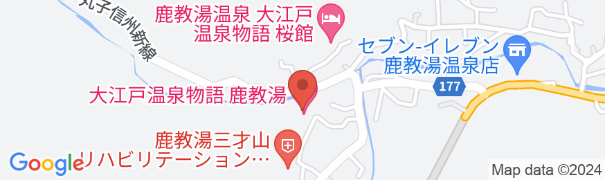 大江戸温泉物語 鹿教湯の地図