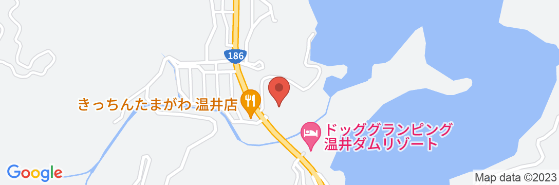 温泉ホテル 温井スプリングスの地図