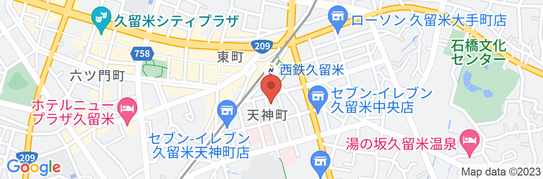 東横INN西鉄久留米駅東口の地図