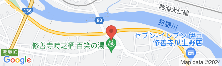 修善寺 時之栖 ホテルオリ-ブの木(旧伊豆温泉村)の地図