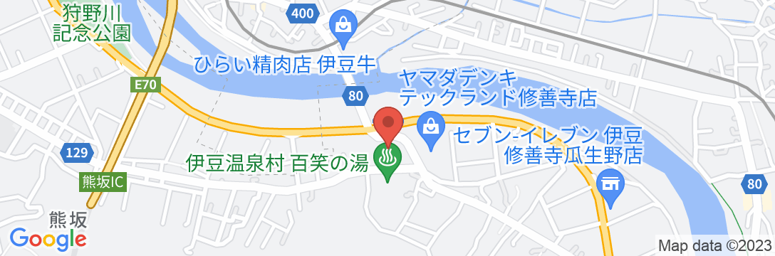 修善寺 時之栖 ホテルオリ-ブの木(旧伊豆温泉村)の地図