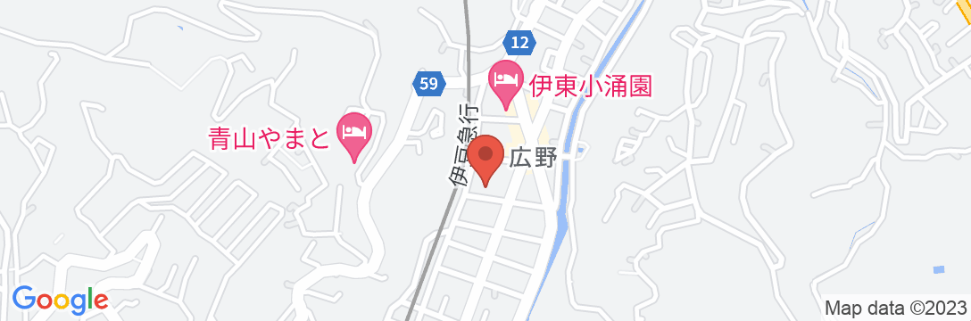 伊東温泉 鈴伝荘の地図