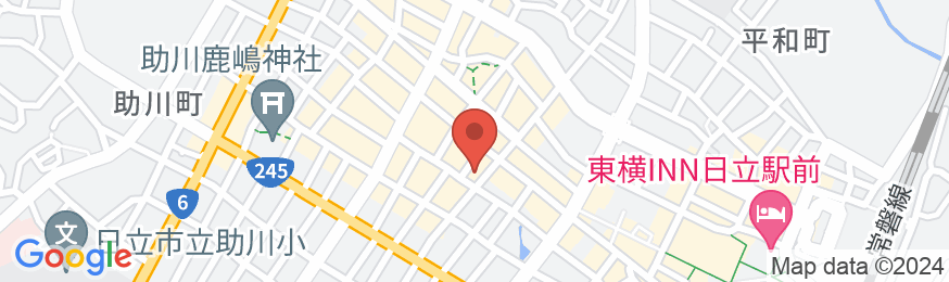 かしわや旅館<茨城県>の地図