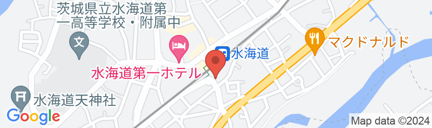 ホテルルートイン水海道駅前の地図