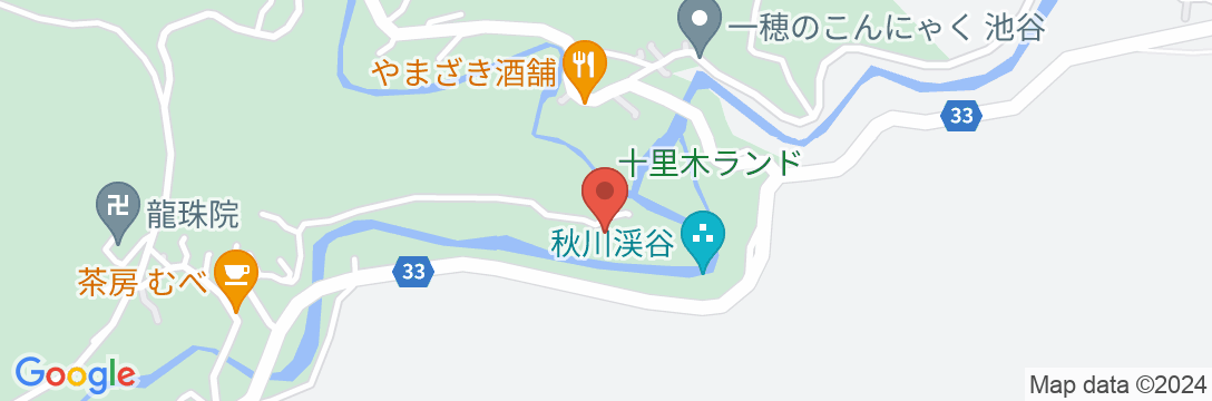 秋川渓谷 瀬音の湯の地図