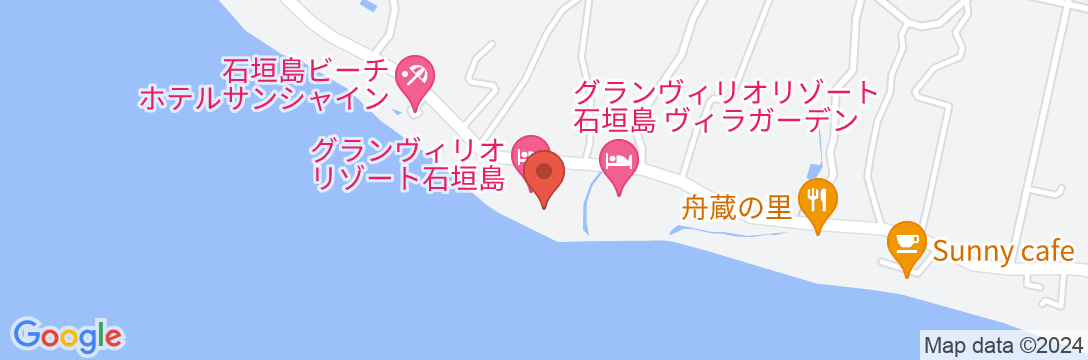 グランヴィリオリゾート石垣島 Ocean’s Wing & Villa Garden<石垣島>の地図