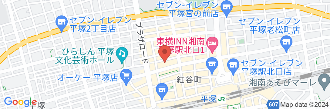3S HOTEL HIRATSUKAの地図