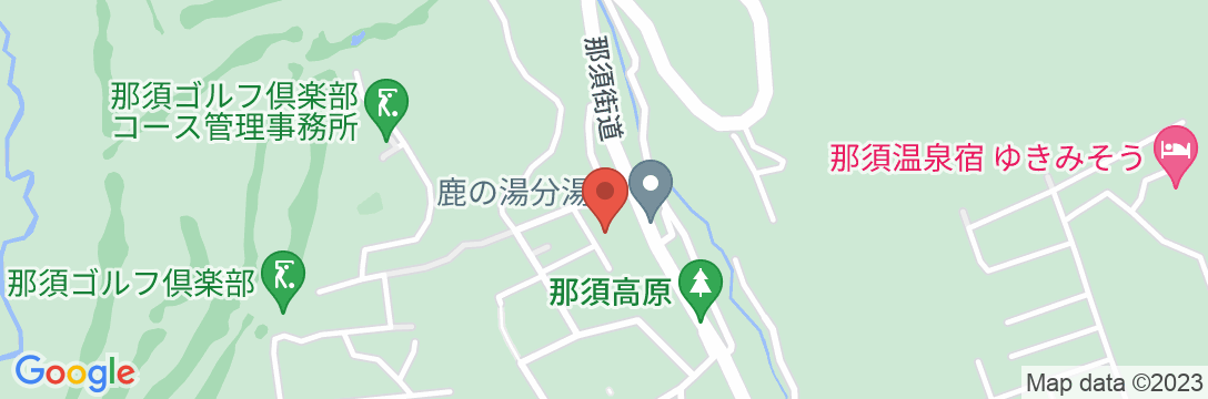 鹿の湯源泉かけ流しの宿 松川屋那須高原ホテルの地図