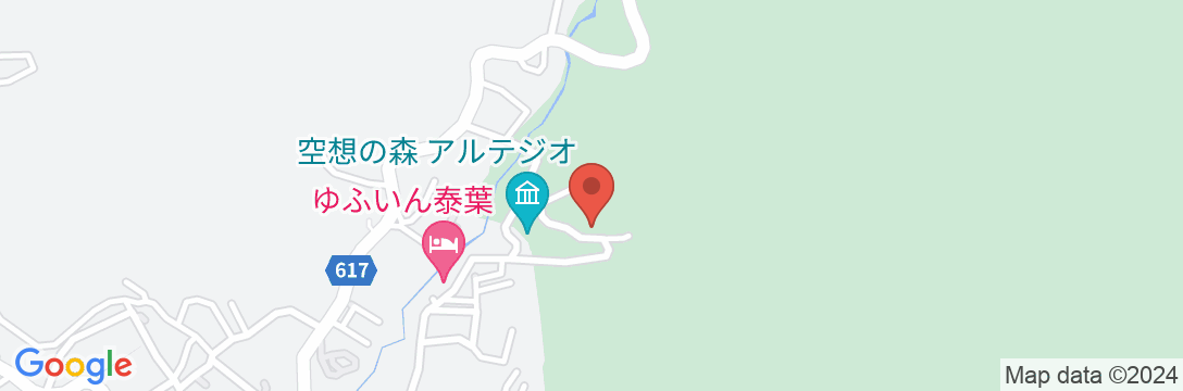 由布院温泉 山荘 無量塔の地図