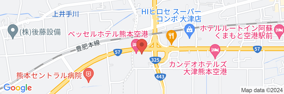 ホテルビスタ熊本空港の地図