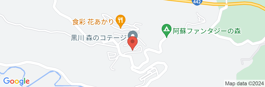 黒川 森のコテージの地図