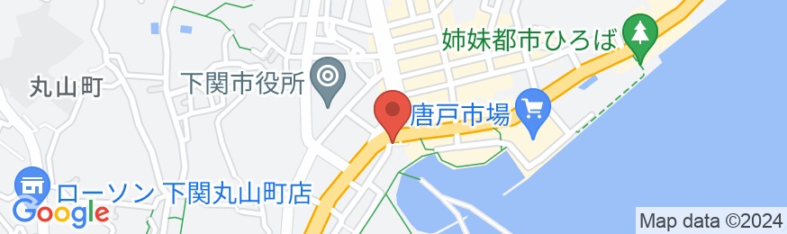 下関グランドホテルの地図