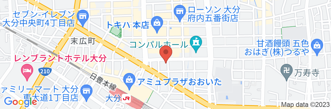 東横INN大分駅前の地図