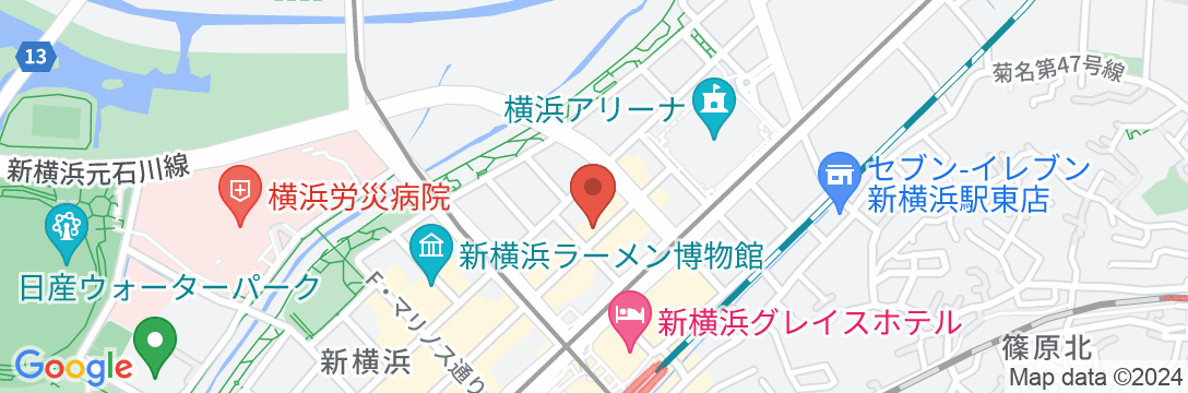 ダイワロイネットホテル新横浜の地図