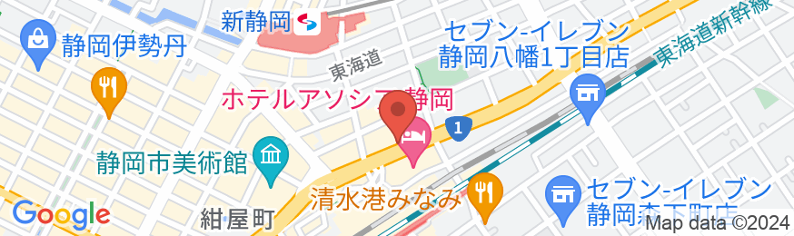 静鉄ホテルプレジオ 静岡駅北の地図