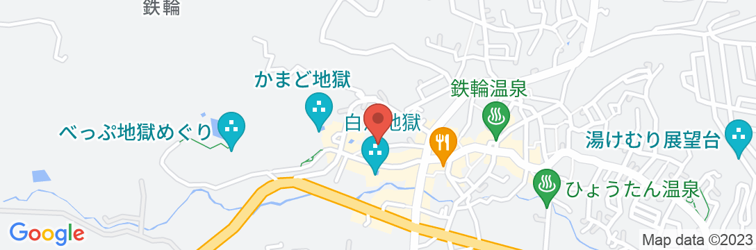 別府鉄輪温泉 旅館 喜楽<大分県>の地図