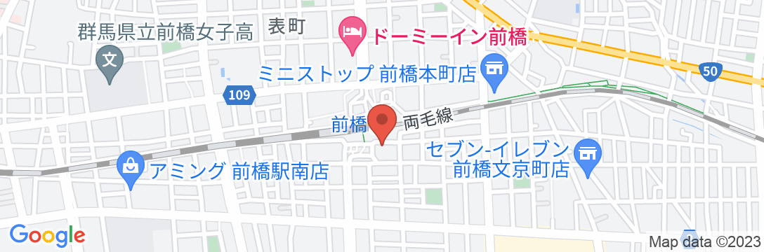 東横INN前橋駅前の地図