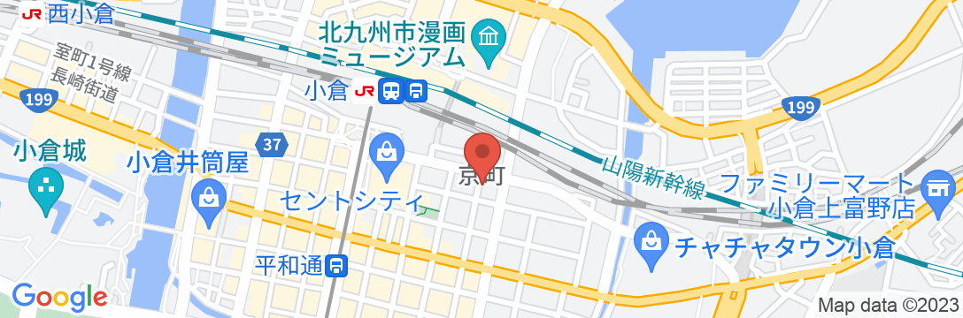 東横INN小倉駅南口の地図