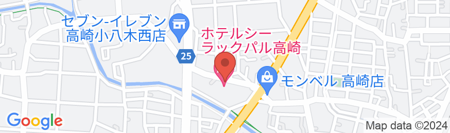 ホテル シーラックパル高崎の地図