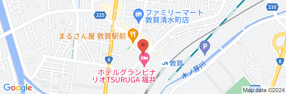 ホテルルートイン敦賀駅前の地図
