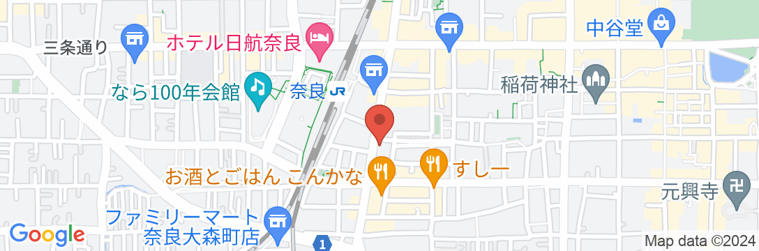 コンフォートホテル奈良の地図