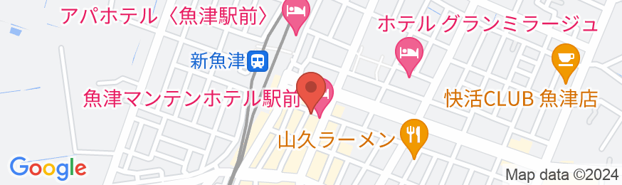 魚津マンテンホテル駅前(マンテンホテルチェーン)の地図