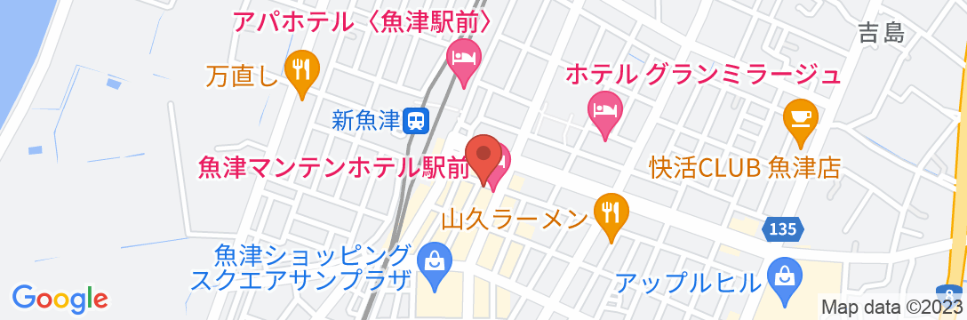 魚津マンテンホテル駅前(マンテンホテルチェーン)の地図