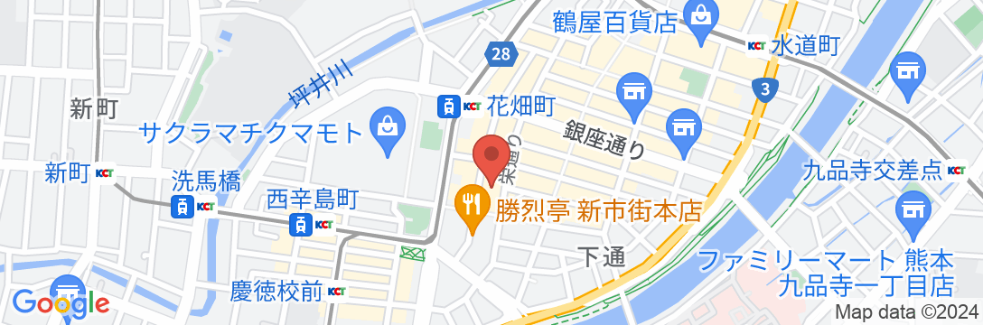 コンフォートホテル熊本新市街の地図