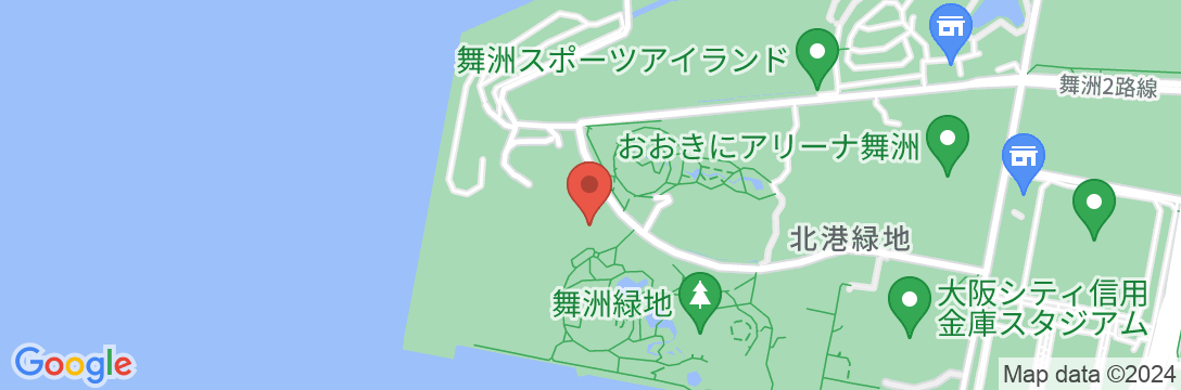 大阪リゾート ホテル・ロッジ舞洲の地図