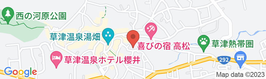 草津温泉 旅館たむらの地図