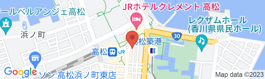 ホテルエリアワン高松(ホテルエリアワングループ)の地図