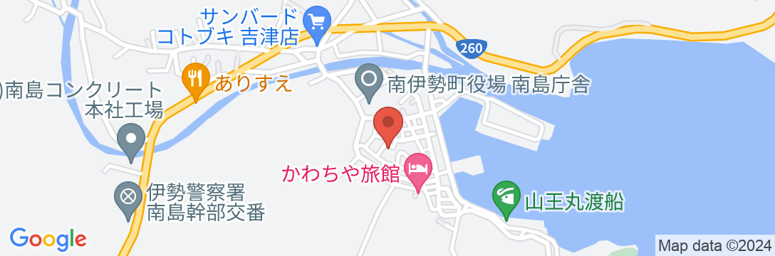 かわちや旅館<三重県>の地図
