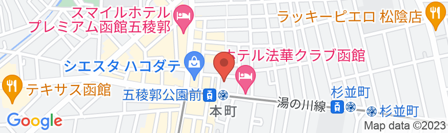 ホテルマイステイズ函館五稜郭の地図