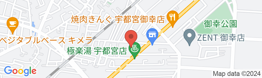 ホテルルートイン宇都宮御幸町-国道4号-の地図
