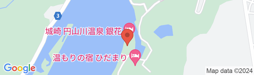 城崎 円山川温泉 銀花(共立リゾート)の地図