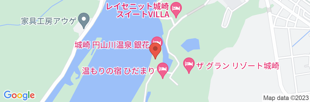 城崎 円山川温泉 銀花(共立リゾート)の地図
