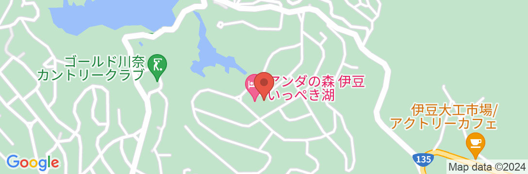 アンダの森 伊豆いっぺき湖の地図
