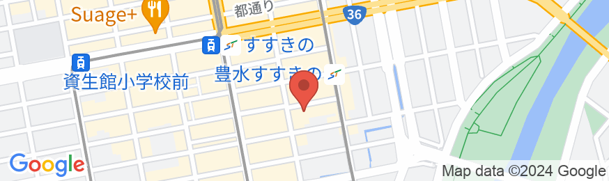 天然温泉 空沼の湯 スーパーホテル札幌・すすきのの地図