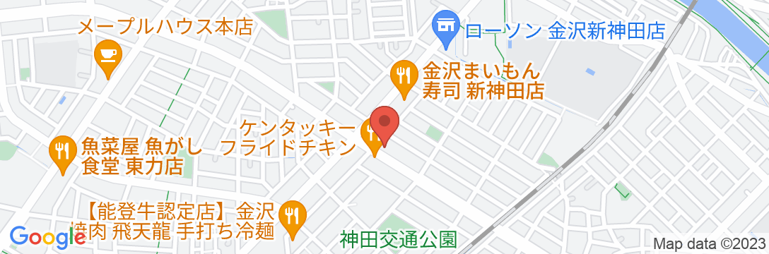 ビジネスホテル 東楽の地図