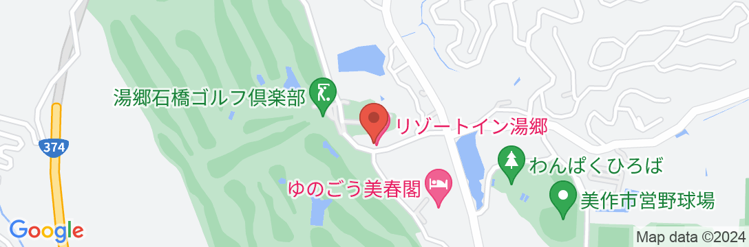 湯郷温泉 リゾートイン湯郷の地図